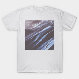 Blue Grey Mountains Oil Effects 5 T-Shirt